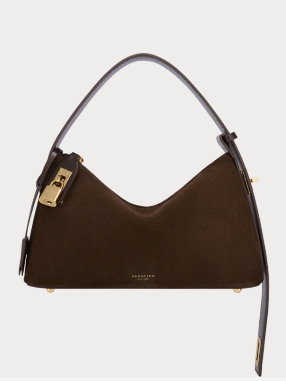 Gold Suede Verafied Bag